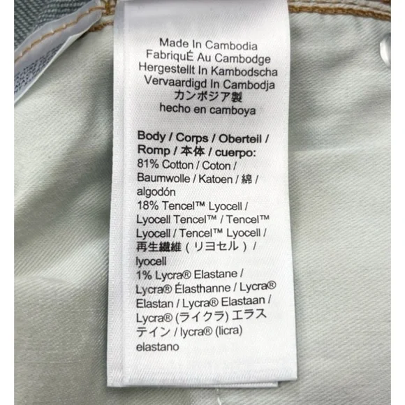 J Crew 10” Demi Boot High Rise Crop Jeans Blue Size 28 - Picture 3 of 6